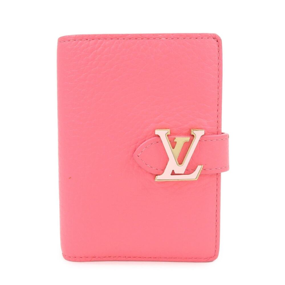 Louis Vuitton Leather By the Pool Vertical Compact Wallet Pink
